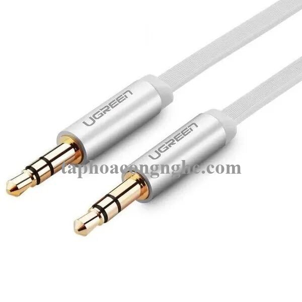 Ugreen 10767 5M màu Trắng Cáp âm thanh 2 đầu 3.5mm dương AV119 30010767